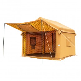 السنيدي، خيمة رحلات هوائية قماش قطني، خيمة نفخ بالهواء، رملي، مقاس 300*300 سم