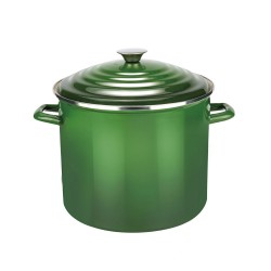 DPT, Shinko cooking pot, Heritage cooking pot, Green, capacity 12 L