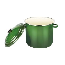 DPT, Shinko cooking pot, Heritage cooking pot, Green, capacity 12 L