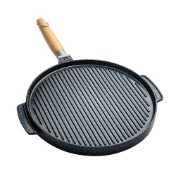 ALSANIDI, Grill saj, Burger Griling saj, Black, Size 28 Cm