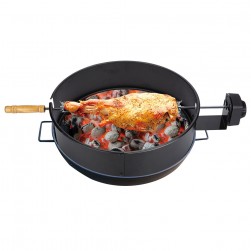 ALSANIDI, Grill with camping stove, Outdoor grill, Black, Size 14.5*56 Cm