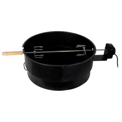 ALSANIDI, Grill with camping stove, Outdoor grill, Black, Size 14.5*56 Cm