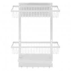 ALSANIDI, kitchen utensiL storage rack, Magnetic hanging rack, White, Size 26*11.5*49 Cm