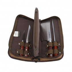 ALSANIDI, knives bag set, Butcher bag, Kaki, Size 36*16*7Cm