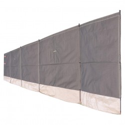 ALSANIDI, Foldable windbreak for trips, Camping Curtain, Coffee Brown, Size 800*125Cm