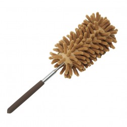 ALSANIDI, Dust Cleaner, ExtendabLe and adjustable microfiber dusting brush, Brown, Size 70 Cm