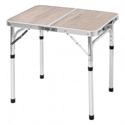 ALSANIDI, Aluminum Adjustable Table, Foldable Table for Outdoor and Home Gardens, Brown, Size 45*60 Cm