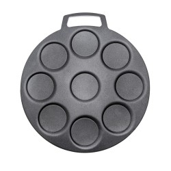 ALSANIDI, Pancake Saj, Crepe maker, Black, Size 40 Cm Thickness 6 ml