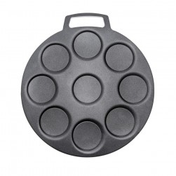 ALSANIDI, Pancake Saj, Crepe maker, Black, Size 45 Cm Thickness 6 ml