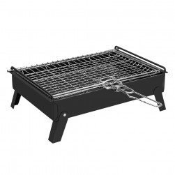 ALSANIDI, Charcoal grill for trips, Portable Charcoal Grill, Black, Size 35*50 Cm