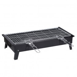 ALSANIDI, Charcoal grill for trips, Portable Charcoal Grill, Black, Size 35*60 Cm