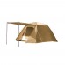 السنيدي، عمود خيمة حديد قابل للطي، أعمدة مظلة محمولة خفيفة الوزن للتخييم، بني، مقاس 1 بوصة طول 210 سم