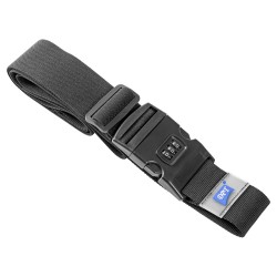 DPT, Travel Bag Strap, Travel luggage Belt, Black, Size 5*220 Cm