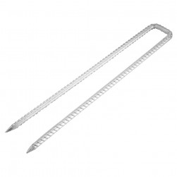 ALSANIDI, Galvanized Steel Tent Dowel, Pegs, Silver, Size 40 Cm Thickness 10 mm