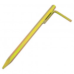 ALSANIDI, Galvanized Steel Tent Dowel, Pegs, Gold, Size 30 Cm Thickness 15 mm