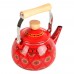 السنيدي، ابريق شاي غضار نقش نجدي، ابريق نجدي، احمر، سعة 2.5 لتر