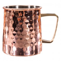 ALSANIDI, Habb Al-Romman Stainless steel coffee and tea cup, Coffee cup for trips and travel, Coppery, capacity 500 ml