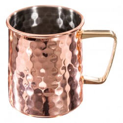 ALSANIDI, Habb Al-Romman Stainless steel coffee and tea cup, Coffee cup for trips and travel, Coppery, capacity 500 ml