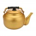السنيدي، ابريق شاي نحاس، اصفر، سعة 1.5 لتر