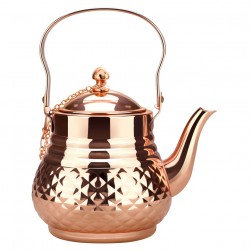 ALSANIDI, Stainless steel teapot, Teapot, Coppery, capacity 1.8 L