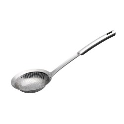 ALSANIDI, Stainless steel cooking spoon, Kitchen spoons, Silver, Size 34.7 Cm