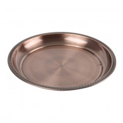 ALSANIDI, Stainless Steel bowel, Trips plates, Bronze, Size 30 Cm