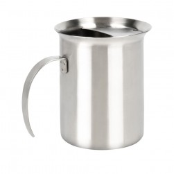 ALSANIDI, Stainless steel milk pot, Coffee pot, Silver, capacity 800 ml