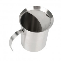 ALSANIDI, Stainless steel milk pot, Coffee pot, Silver, capacity 800 ml