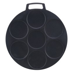 ALSANIDI, Pancake Saj, Crepe maker, Black, Size 30 Cm Thickness 6 ml