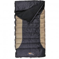 TIERRA, Siberia Sleeping Bag for trips, Sleeping bag, Black*Beige, Size 100*210 Cm