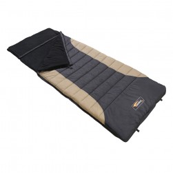 TIERRA, Siberia Sleeping Bag for trips, Sleeping bag, Black*Beige, Size 100*210 Cm