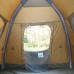 دي بي تي، خيمة رحلات هوائية قماش قطني، خيمة نفخ بالهواء، كاكي غامق، مقاس 210*210*185 سم