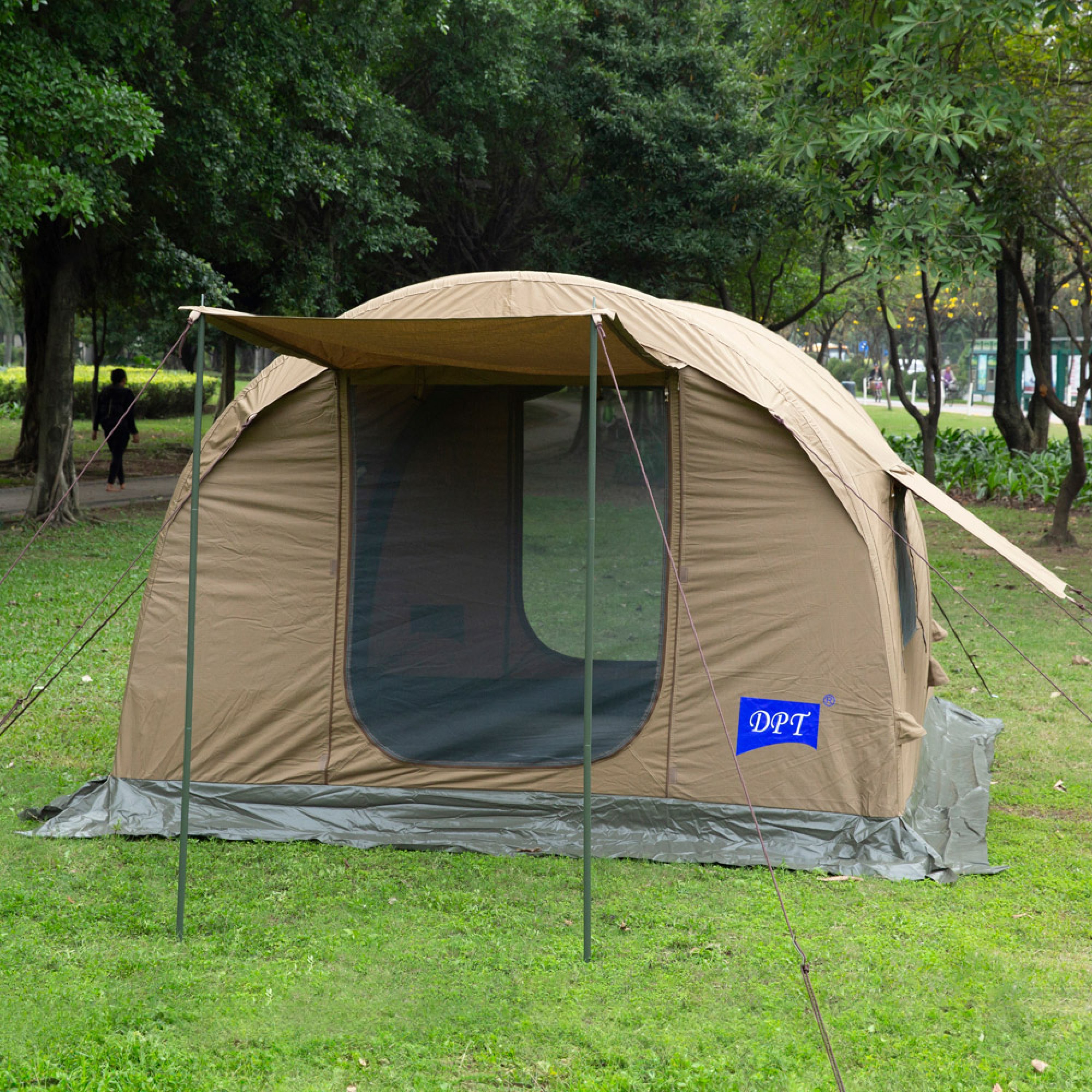 دي بي تي، خيمة رحلات هوائية قماش قطني، خيمة نفخ بالهواء، 270*300*200سم