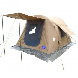 دي بي تي، خيمة رحلات هوائية قماش قطني، خيمة نفخ بالهواء، كاكي غامق، مقاس 200*270*210 سم