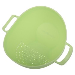 ALSANIDI, Plastic Portable rice and Vegetables strainer, Rice, Vegetables and fruits strainer, Green Light, Size 20 Cm