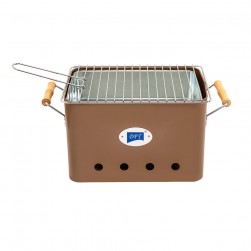 DPT, Portable grill, Outdoor grill, Brown, Size 32.5*21*21.5 Cm