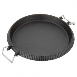 DPT, Cast iron skillet, Burger Grill Saj, Black, Size 22*205*3 Cm