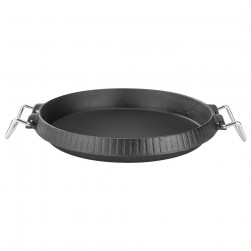 DPT, Cast iron skillet, Burger Grill Saj, Black, Size 22*205*3 Cm