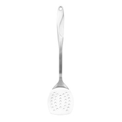 ALSANIDI, Stainless steel cooking spoon, Kitchen spoons, Silver, Size 8.3*38 Cm