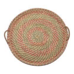 ALSANIDI, Traditional Wicker Dish, Beige, Size 30 Cm