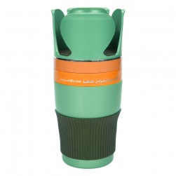 ALSANIDI, Cup and Phone Holder, Side Car Seat Organizer, Green, Size 19 Cm