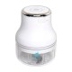 ALSANIDI, USB charging Electric onion chopper, Electric garLic slicer, White, capacity 100 ml