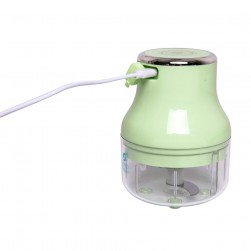 ALSANIDI, USB charging Electric onion chopper, Electric garLic slicer, Green, capacity 100 ml