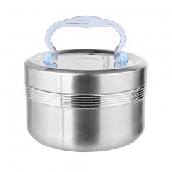 ALSANIDI, Stainless steel dates storage, Dates bowel, Silver, capacity 800 ml