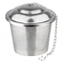 ALSANIDI, Teapot strainer, Stainless steel tea Filter, Silver, Small