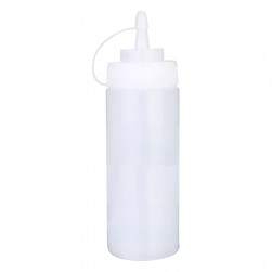 ALSANIDI, Plastic Pancake Bottle, Squeeze Bottles, White, capacity 350 ml