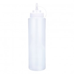 ALSANIDI, Plastic Pancake Bottle, Squeeze Bottles, White, capacity 950 ml