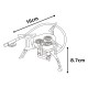 السنيدي، موقد غاز للرحلات و التخييم، غاز طبخ خارجي، فضي، مقاسD:16*H:8.7سم