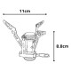 السنيدي، موقد غاز للرحلات و التخييم، غاز طبخ خارجي، فضي، مقاسD:11.4*H:8.8سم