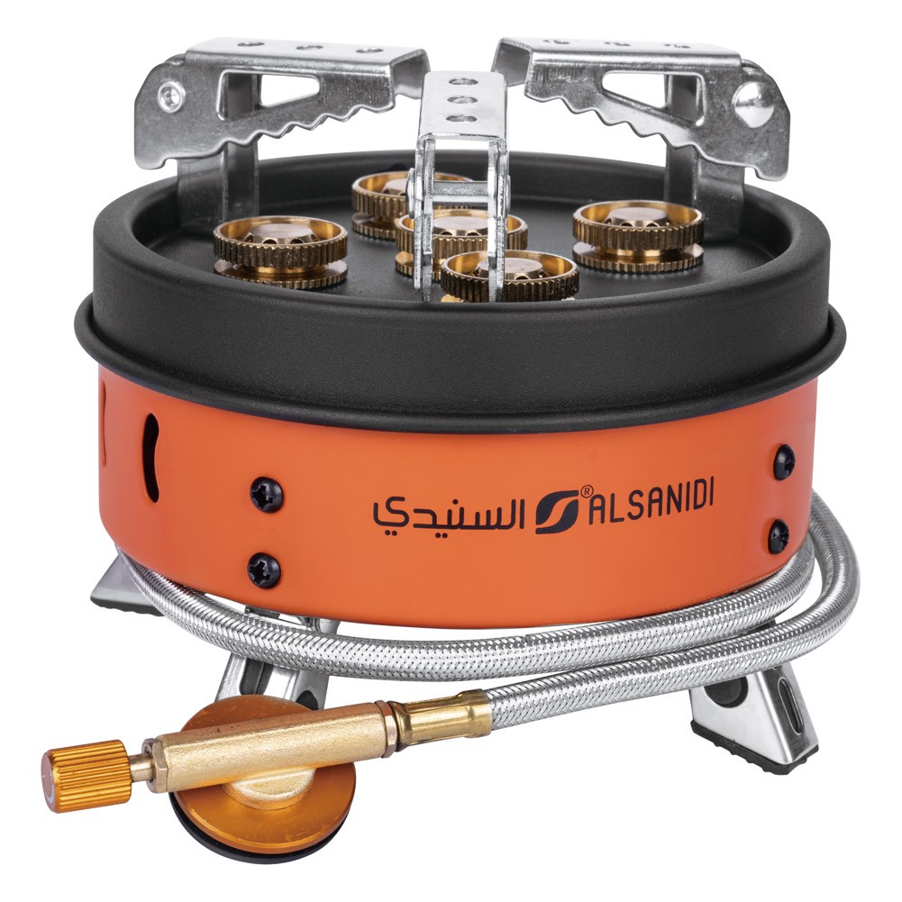 ALSANIDI, Trips cooking gas stove, Outdoor gas cooking stove , Orang, SizeD:17*H:12Cm